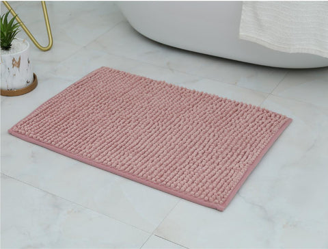 Piso de Baño Chenille 50 x 80 cm Color Palo Rosa